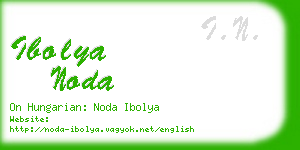 ibolya noda business card